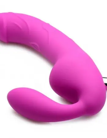 Royal Rider Vibrating Strapless Strap- on Dildo - Pink