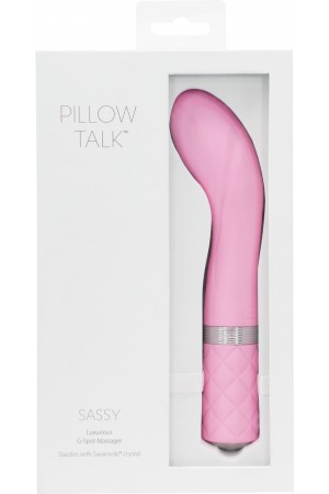 Pillow Talk Sassy G-Spot Vibe  With Swarovski Crystal - Pink