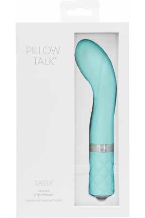 Pillow Talk Sassy G-Spot Vibe With Swarovski Crystal - Teal