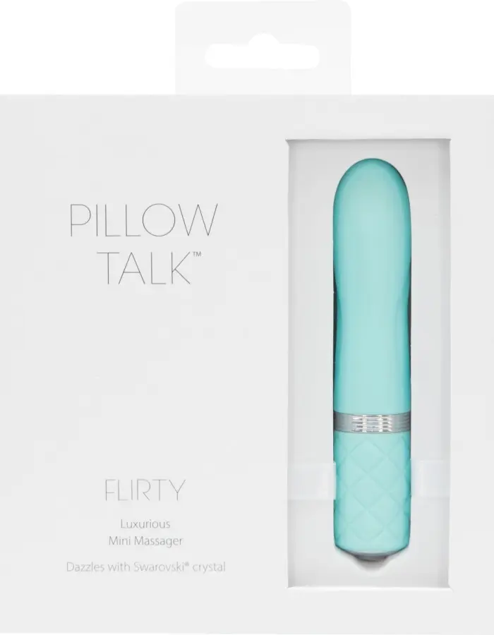Pillow Talk Flirty Vibe  With Swarovski Crystal - Teal