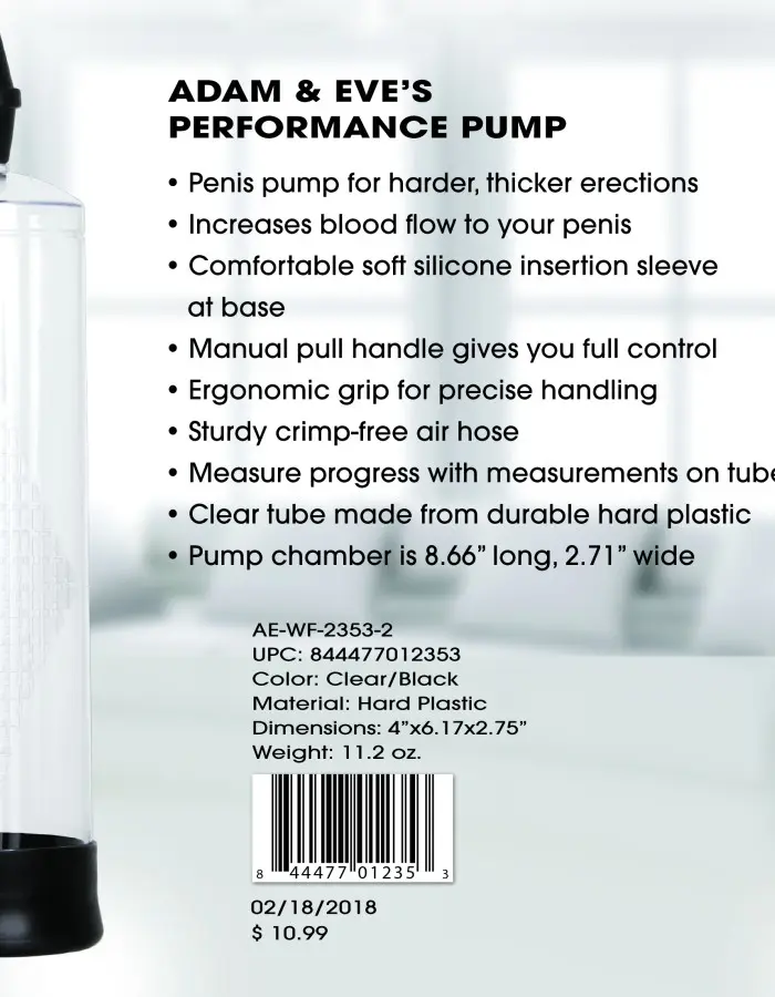 Adam & Eve's Performance Pump