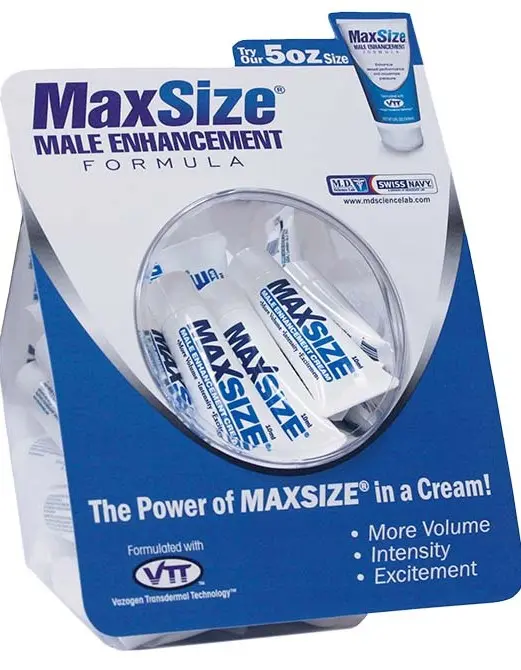 Max Size Gel - 50 Count Fishbowl - 10ml Packets