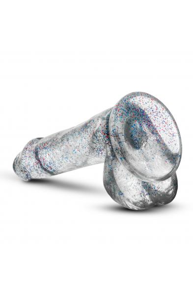 Naturally Yours - 6 Inch Glitter Cock - Sparkling Clear