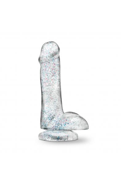 Naturally Yours - 6 Inch Glitter Cock - Sparkling Clear