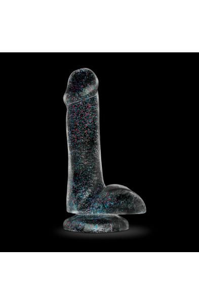 Naturally Yours - 6 Inch Glitter Cock - Sparkling Clear