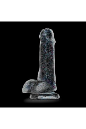 Naturally Yours - 6 Inch Glitter Cock - Sparkling Clear