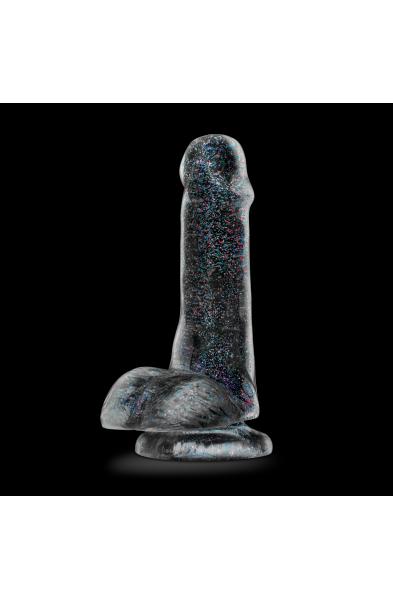 Naturally Yours - 6 Inch Glitter Cock - Sparkling Clear