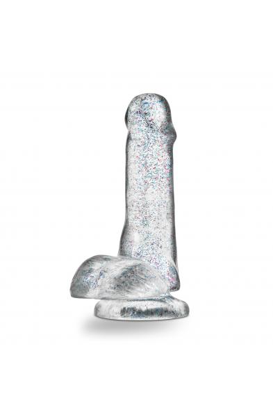 Naturally Yours - 6 Inch Glitter Cock - Sparkling Clear