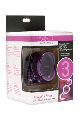 Triple Thrill 3 in 1 Silicone Wand Attachment