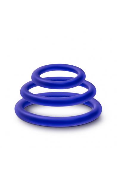 Performance - Vs4 Pure Premium Silicone Cockring Set - Indigo