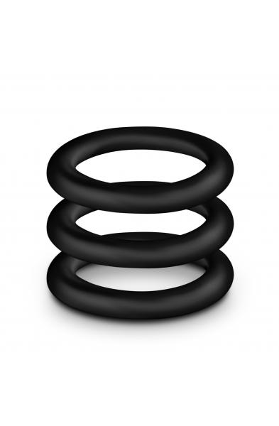 Performance - Vs2 Pure Premium Silicone Cockrings - Small - Black