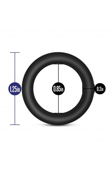 Performance - Vs2 Pure Premium Silicone Cockrings - Small - Black