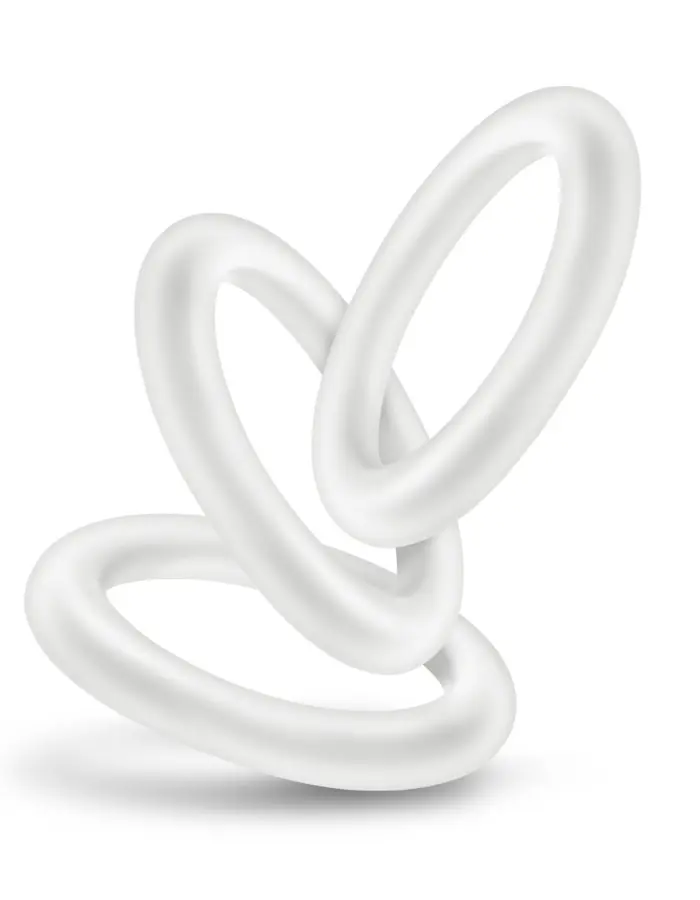 Performance - Vs2 Pure Premium Silicone Cockrings - Small - White