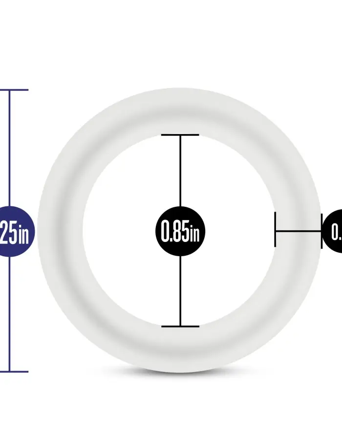 Performance - Vs2 Pure Premium Silicone Cockrings - Small - White