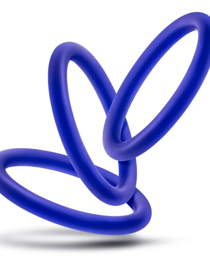 Performance - Vs3 Pure Premium Silicone  Cockrings - Large - Indigo
