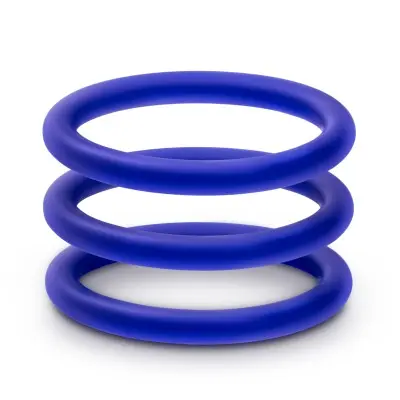 Performance - Vs3 Pure Premium Silicone  Cockrings - Large - Indigo