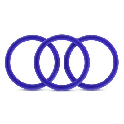 Performance - Vs3 Pure Premium Silicone  Cockrings - Large - Indigo