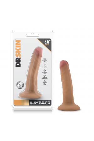 Dr. Skin - 5.5 Inch Cock With Suction Cup - Mocha