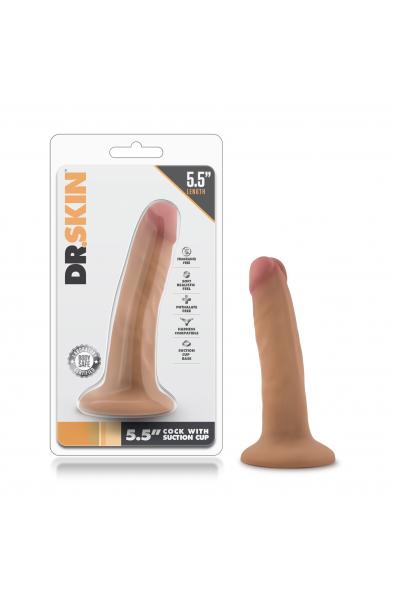 Dr. Skin - 5.5 Inch Cock With Suction Cup - Mocha