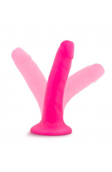 Neo - 5.5 Inch Dual Density Cock - Neon Pink