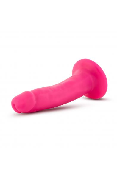 Neo - 5.5 Inch Dual Density Cock - Neon Pink