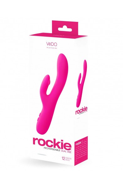 Rockie Dual Rechargeable Vibe - Foxy Pink