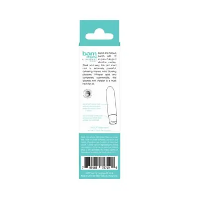 Bam Mini Rechargeable Bullet Vibe - Turquoise