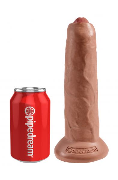 King Cock 9" Uncut - Tan