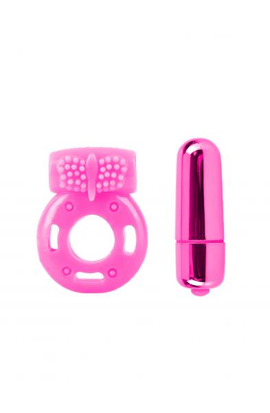 Neon Vibrating Couples Kit - Pink