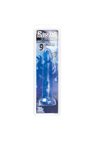 Raging Hard-Ons Slimline Cobalt Blue Jellie - 9 Inches - Ballsy