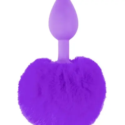 Neon Bunny Tail - Purple