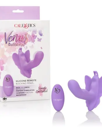 Venus Butterfly Silicone Remote Rocking Penis