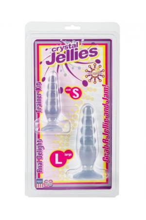 Crystal Jellies Anal Delight Trainer Kit - Clear