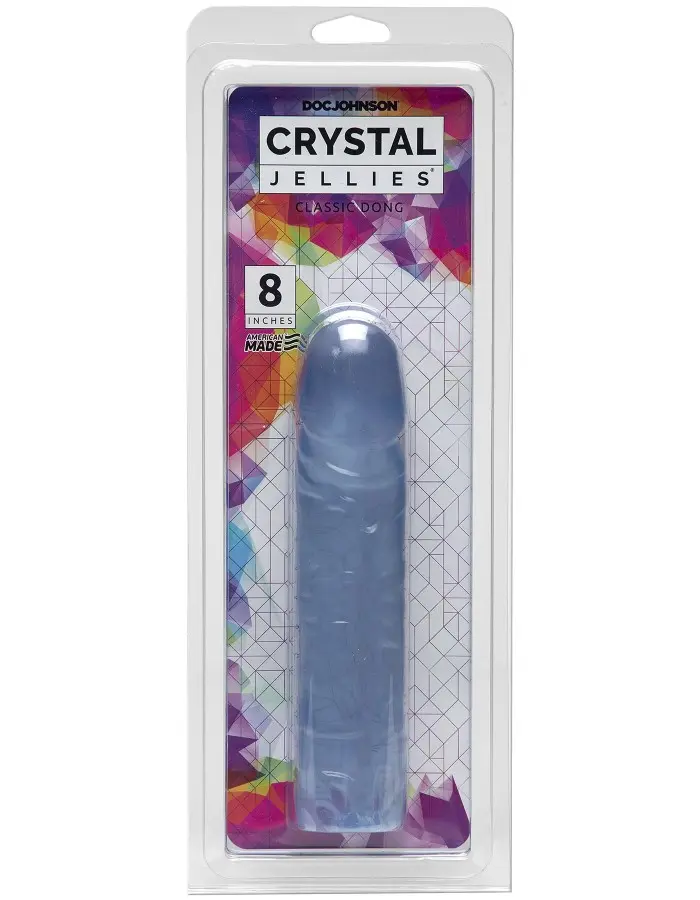 Crystal Jellies Classic Dong 8 Inch - Clear