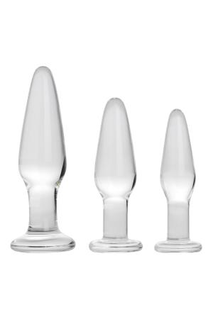 Adam & Eve Glass Anal Training Trio