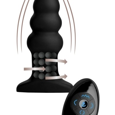 Rimmer Model I Rippled Rimming Plug With Remote