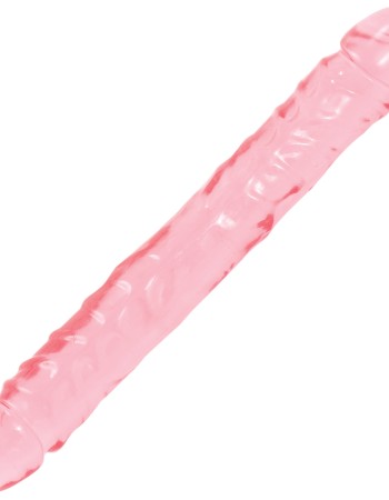 Crystal Jellies Jr. Double Dong 12 Inch - Pink