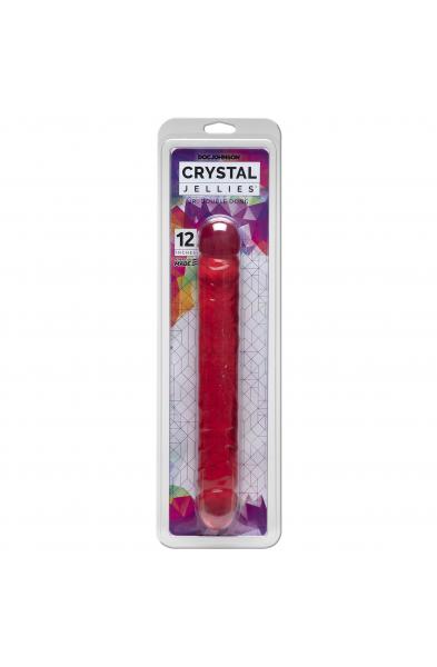 Crystal Jellies Jr. Double Dong 12 Inch - Pink