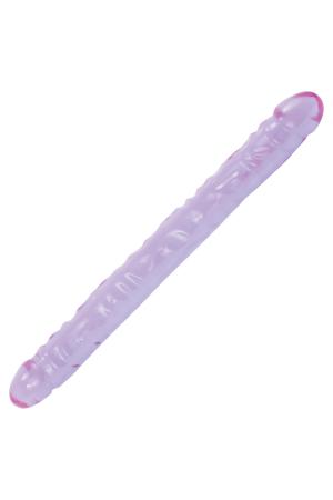 Crystal Jellies 18 Inch Double Dong - Purple