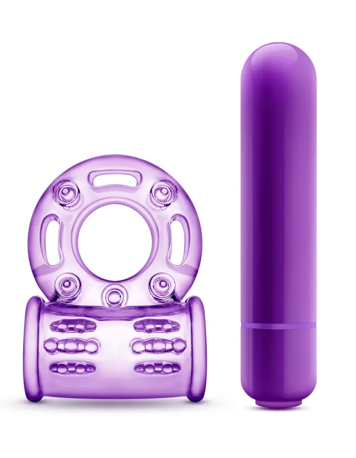Play With Me - Couples Play - Vibrating Cock Ring - Purple