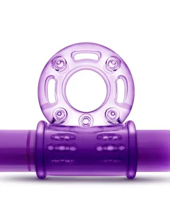 Play With Me - Couples Play - Vibrating Cock Ring - Purple