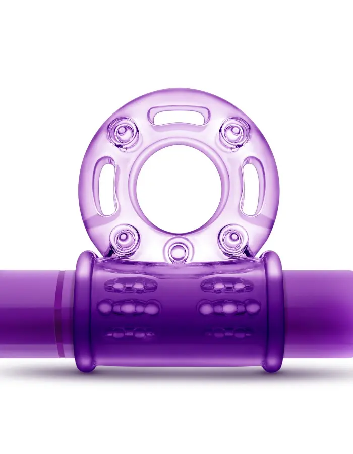 Play With Me - Couples Play - Vibrating Cock Ring - Purple