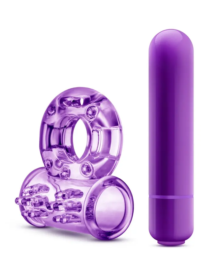 Play With Me - Couples Play - Vibrating Cock Ring - Purple