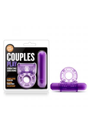 Play With Me - Couples Play - Vibrating Cock Ring - Purple