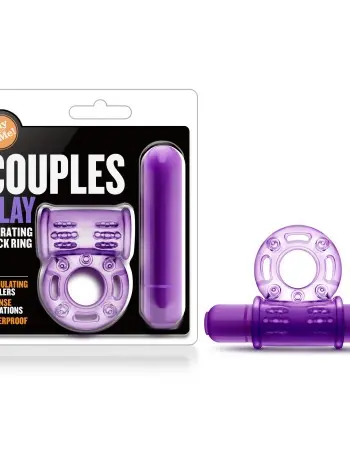 Play With Me - Couples Play - Vibrating Cock Ring - Purple