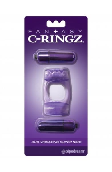 Fantasy C-Ringz Duo-Vibrating Super Ring Purple