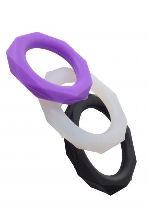 Fantasy C-Ringz Silicone Designer Stamina Set  Purple