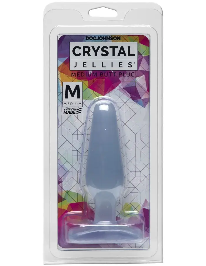 Crystal Jellies Butt Plug - Medium - Clear