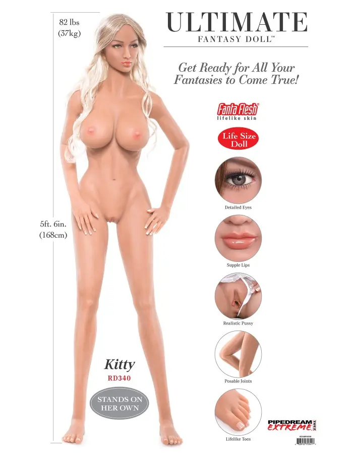 Pipedream Extreme Toyz Ultimate Fantasy Dolls -  Kitty
