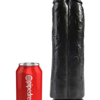 King Cock 11" Two Cocks One Hole - Black